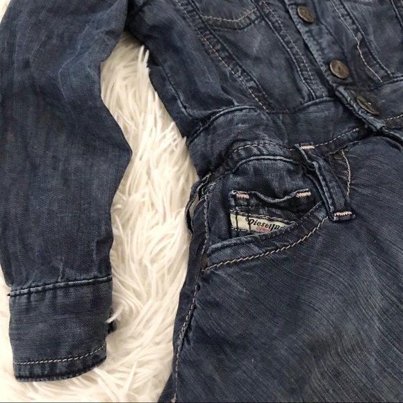 🧚♂️ Diesel Toddler Girl Tulle Flare Denim Dress - Picture 3 of 7